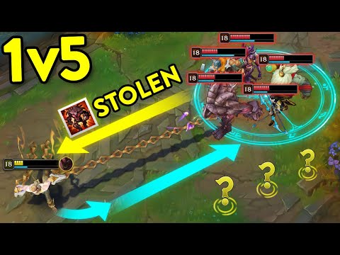 40 IMPOSSIBLE 1v5 OUTPLAYS IN LEAGUE OF LEGENDS