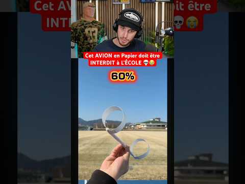 Cet AVION en Papier doit être INTERDIT à L’ÉCOLE 💀😭