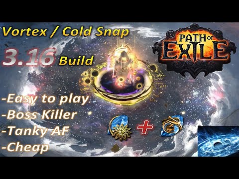 [3.16] The Best bossing build in Path of Exile - Vortex Cold Snap Occultist