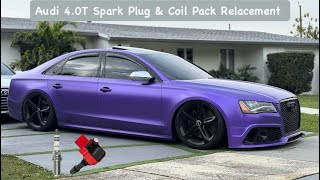 Audi 4.0T Spark Plug Coil Pack Change DIY S6/S7/RS7/A8/S8 (How To)