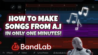 How To Make Song With A.I in Only One Minute on Bandlab!