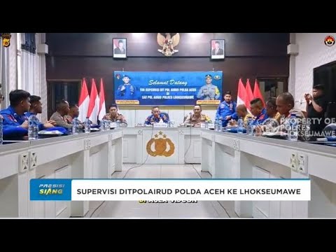 DITPOLAIRUD POLDA ACEH SUPERVISI SATPOLAIRUD POLRES LHOKSEUMAWE