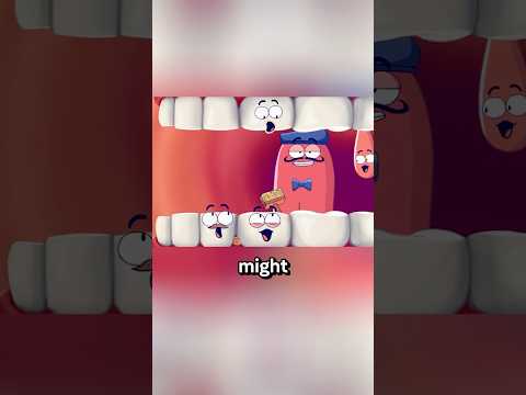 The tongue tidies up in preparation for a French kiss.