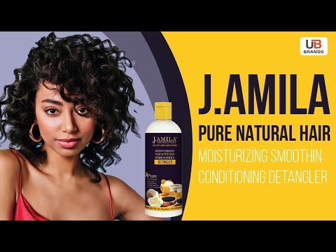Smooth Hair with J.AMILA Pure Natural Hair Moisturizing Smoothing Conditioning DETANGLER
