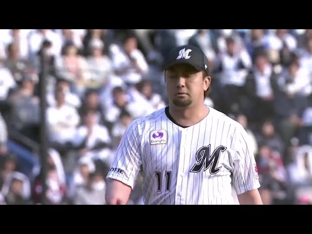 【8回表】マリーンズ・澤村拓一 今季初登板でランナーを出すも無失点に抑える好投!! 2025年4月6日 千葉ロッテマリーンズ 対 東北楽天ゴールデンイーグルス