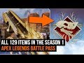 All 129 Items In The Season 1 Apex Legends Battle Pass