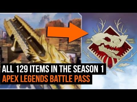 All 129 Items In The Season 1 Apex Legends Battle Pass