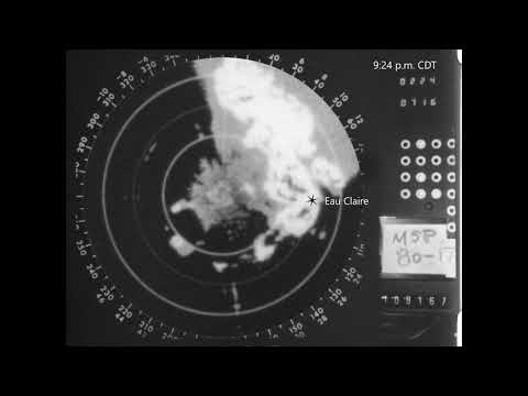 July 15, 1980 Southern Twin Cities and Western Wisconsin Windstorm - NWS MSP WSR-57 Radar