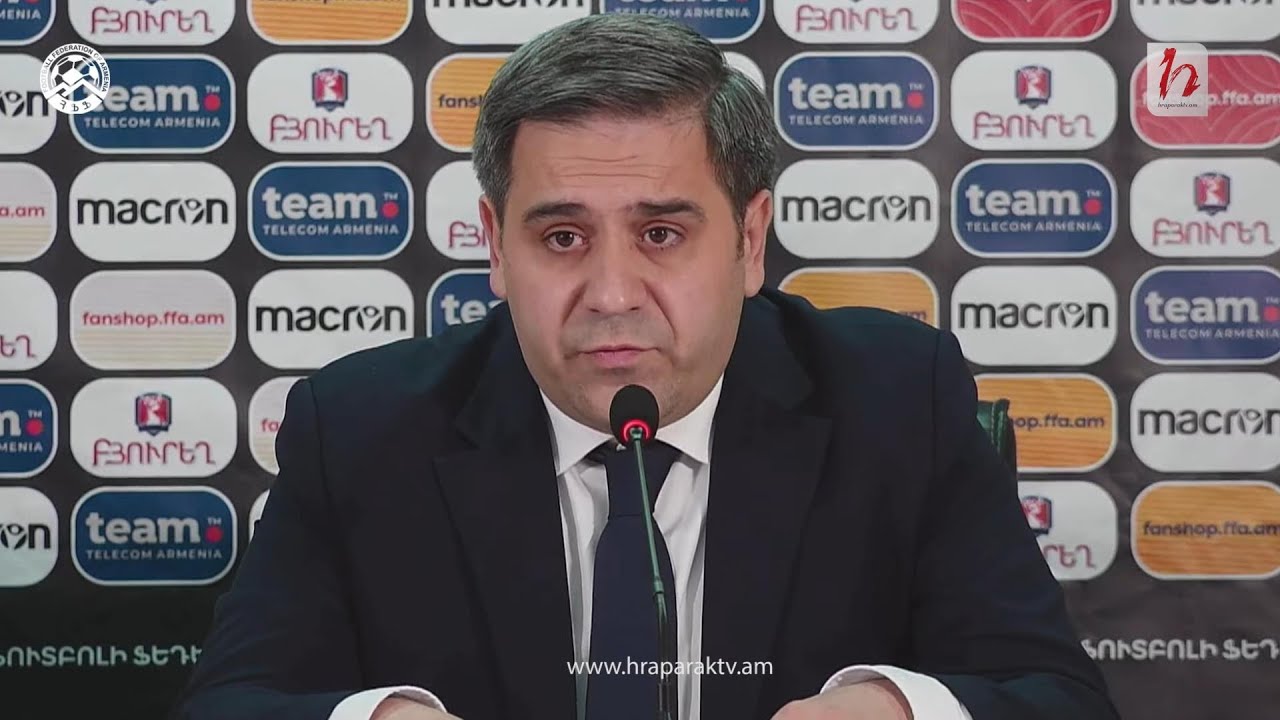 ՖՖ նախագահ Արմեն Մելիքբեկյանի տարեվերջյան ամփոփիչ մամուլի ասուլիսը. ուղիղ