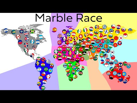 Countries Marble Race Battle of Regions | Marble Race Countryballs