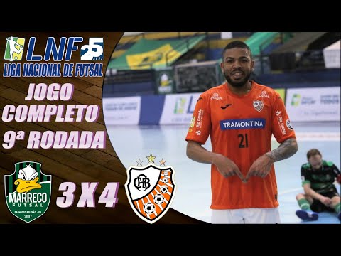 JOGO COMPLETO Marreco 3x4 Carlos Barbosa | 9ª Rodada | LNF 2020 (20/09/2020)
