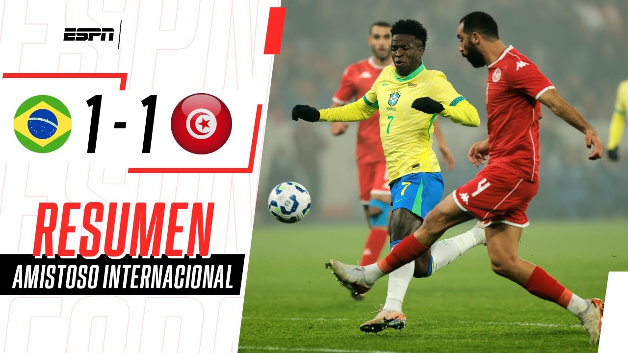 LA VERDEAMARELA RESCATÓ UN EMPATE DE LA MANO DE ESTEVAO EN LILLE | Brasil 1-1 Túnez | RESUMEN
