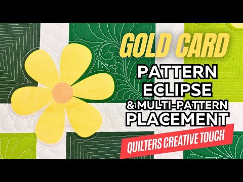 Computerized Quilting QCT Pattern Eclipse and Multi Pattern Placement