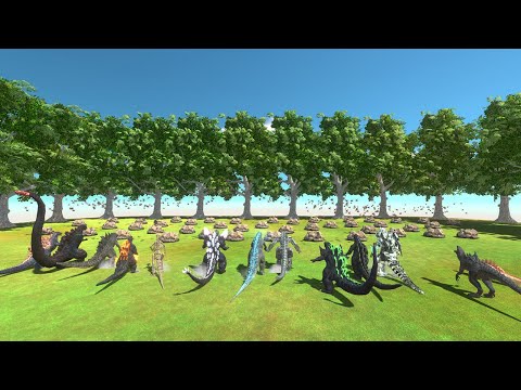 GODZILLA  Against 1000 of Swarm Bugs – Who Survives Until the End  Animal Revolt Battle Simulator