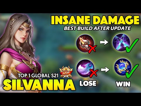 UPDATED BUILD !! SILVANNA BEST BUILD 2021 ~ SILVANNA MOBILE LEGENDS