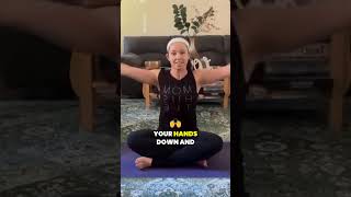 Stiff Spine? Try This Seated Twist #flexibility #yoga #backpain