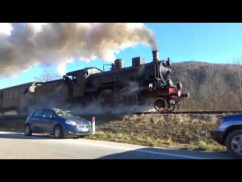 treno a vapore  Nucetto-Bagnasco dell'8 dicembre 2016 - gr.640 143