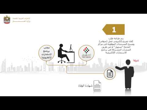 إلغاء بطاقة عمل متوفي