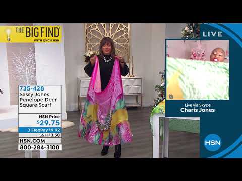 Sassy Jones Penelope Deer Square Scarf