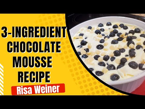 Deliciously Guilt-Free: Risa's 3-Ingredient Healthy Chocolate Mousse Recipe