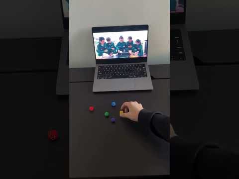 I can play gonggi faster than player 388! #squidgame #netflix