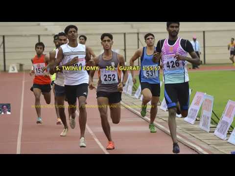 JINSON JOHNSON (426)  OF  KERALA  WINS MEN'S 800m FINAL  WITH A TIME OF 1:46.43 /INT. STATE-2016