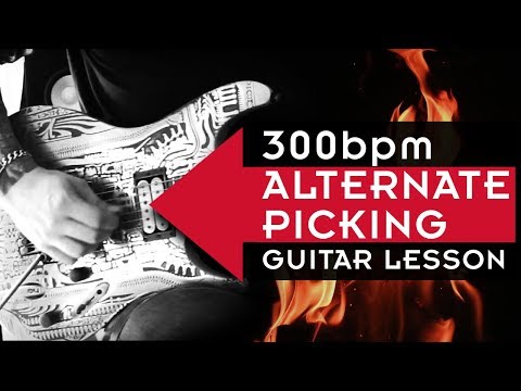 300 BPM Alternate Picking Technique - 15 notes per second