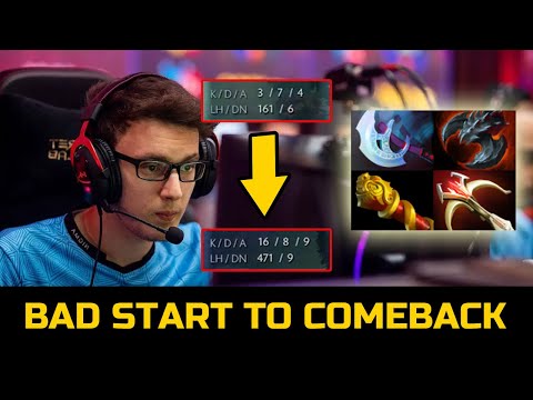 MIRACLE HARD GAME VS ANTI MAGE TOPSON - BAD START TO COMEBACK