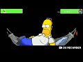 Homer Vs Tex With Healthbars