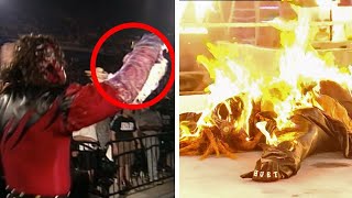 10 Wrestlers Burnt Alive In WWE video