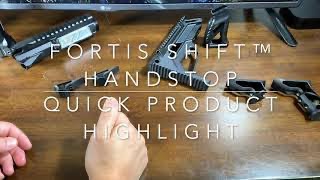 Video: Fortis Shift Carbon M-LOK Handstopp Svart