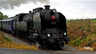 preview picture of video 'Parní vlak s lokomotivou 464.008 Ušatá, Brandýs nad Labem 3.5.2014'