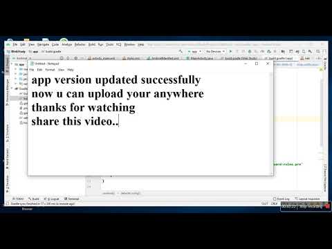 How to update/change app version in android studio
