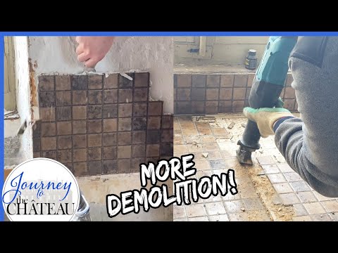 MORE Kitchen DEMOLITION! Chateau KITCHEN MAKEOVER - Journey to the Château de Colombe, Ep. 78