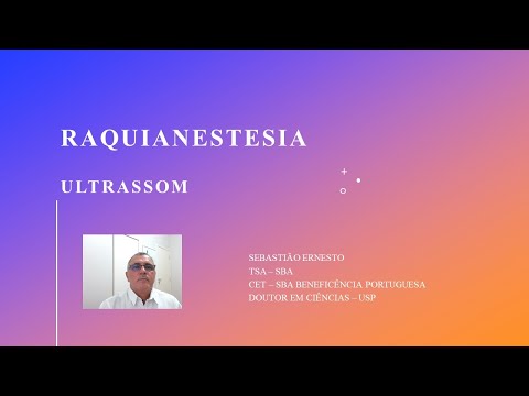 Raquianestesia – Uso de Ultrassom como auxílio