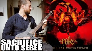 Nile - Sacrifice Unto Sebek -- Guitar Cover (with tabs)