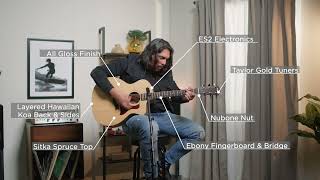 Taylor Guitars 214ce-K DLX (Koa) | Feature/Spec Demo