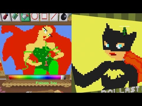 Gamer Chad - Minecraft / Pixel Painters Poison Ivy Vs. Bat Girl / Gamer Chad Plays