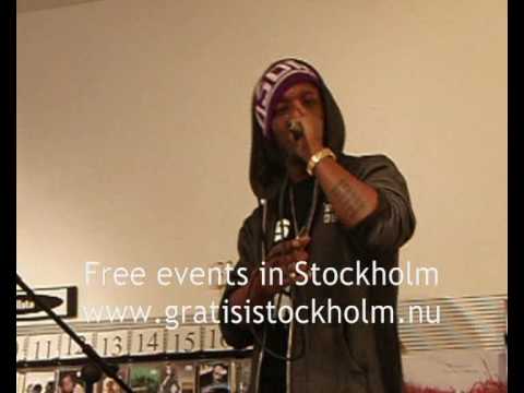 Adam Tensta feat Eboi - Dopeboy, Live at Bengans, Stockholm 1(3)