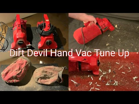1990's Dirt Devil Hand Vac Tune Up and Demo - Model 103