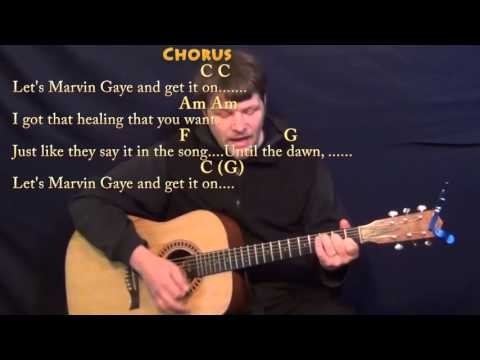 Marvin Gaye (Charlie Puth) Strum Guitar Cover Lesson in C with Chords/Lyrics