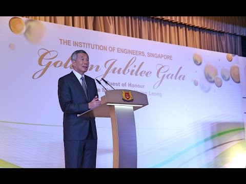 PM Lee Hsien Loong at the Institution of Engineers Singapore SG50 Golden Jubilee Gala Dinner