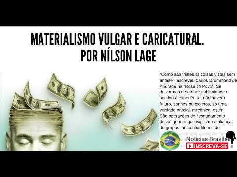 Materialismo vulgar e caricatural. Por Nílson Lage