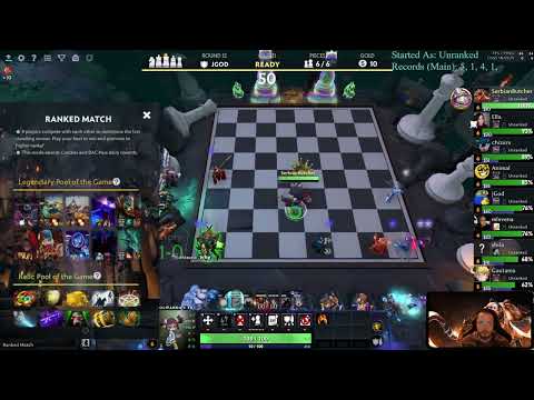 4 Aqirs! 28.02.2023 Dota Auto Chess New Season Calibration!