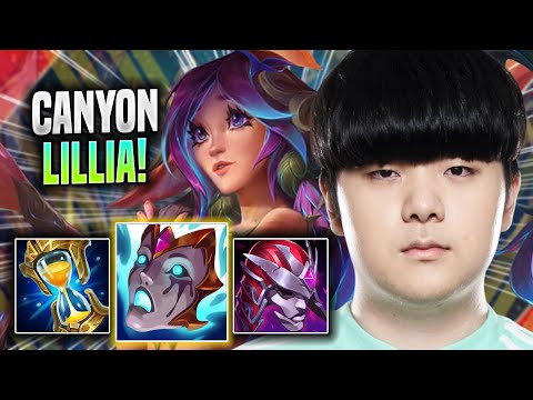 CANYON DOMINATING LILLIA WITH NEW BUFFS! - DK Canyon Plays Lillia JUNGLE vs Jarvan! | Season 2022