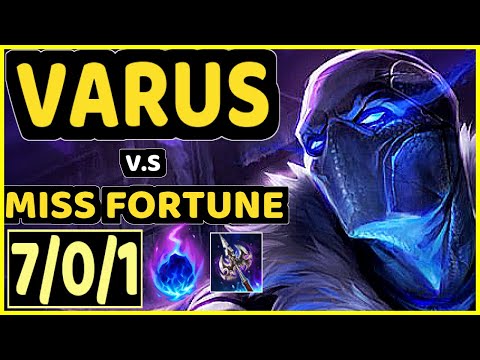 INNAXE (VARUS) vs MISS FORTUNE - 7/0/1 KDA BOTTOM ADC CHALLENGER GAMEPLAY - EUW