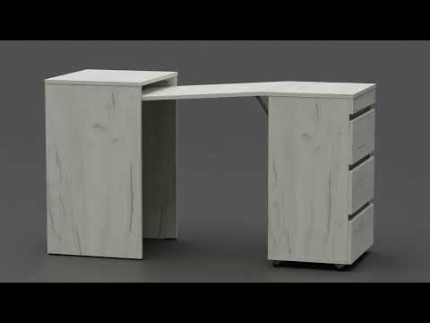 Письменный раскладной стол-тумба "Бари"