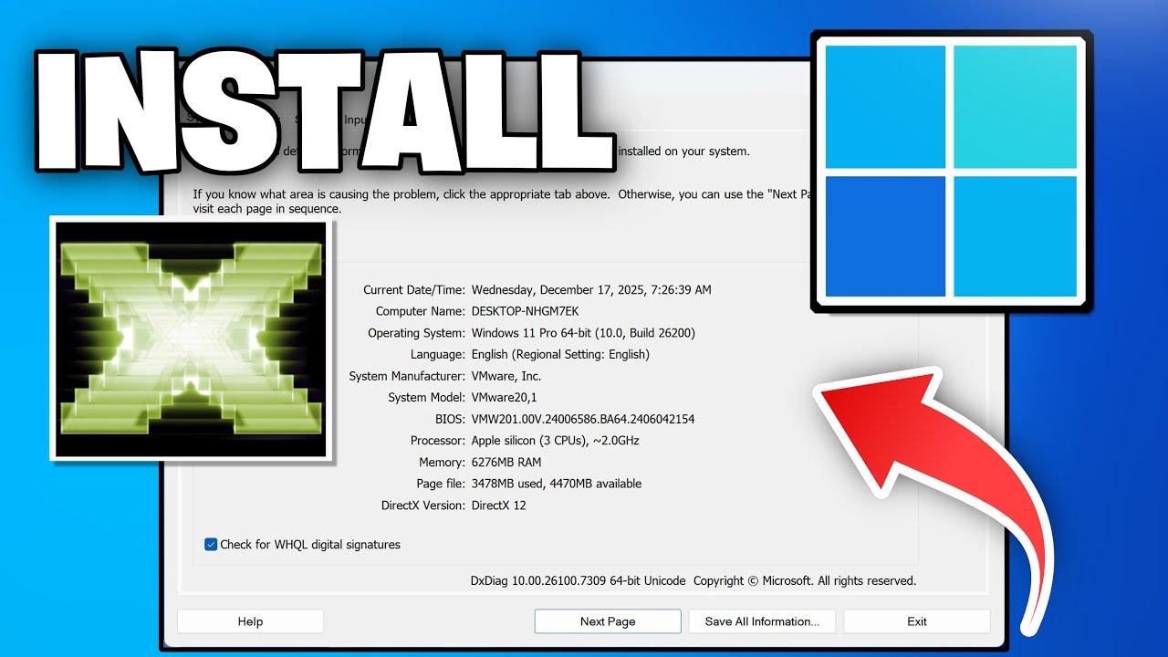 How To Download & Install DirectX 12 (Windows 10 & 11) NEW 2026✅