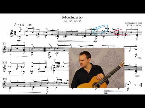 [Free PDF] Fernando Sor - Op. 35 No. 2 Moderato