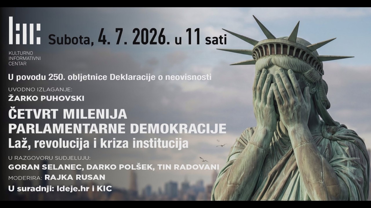 Tribina u KIC-u: Četvrt milenija moderne demokracije - uvodna izlaganja i rasprava